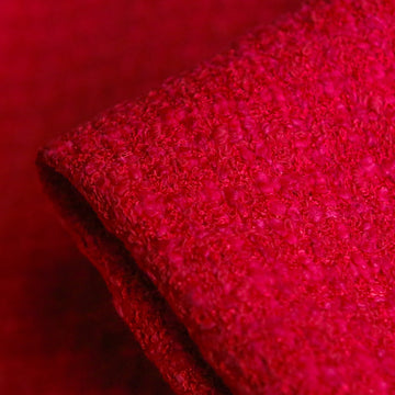 Vale Rosso Boucle Tweed (fused with red interfacing)