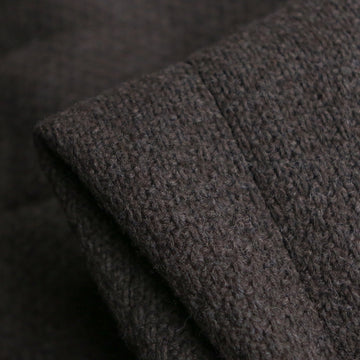 Quilted Chestnut Weave - Wool/Cashmere Wadding