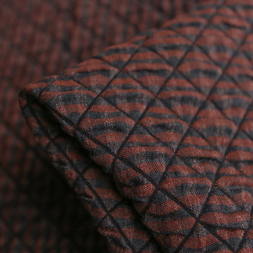Rosso Diamond Quilted Look Jacquard