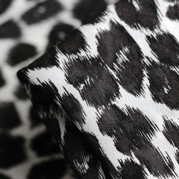 Nero Leopardo Viscose Georgette