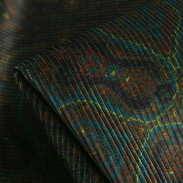 Milana Green Paisley Corduroy