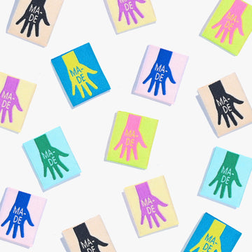 KATM "Made" Labels - Mixed 6 Sew-In Woven Labels