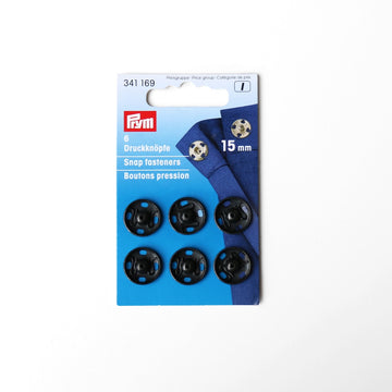 Prym - Snap Fasteners - 15mm/Black