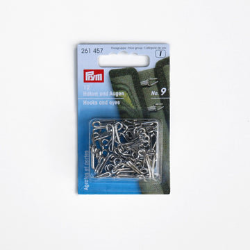 Prym - Hooks and Eyes - Silver