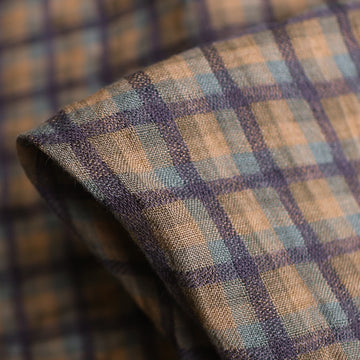 Willow Check Khaki/Tan Linen