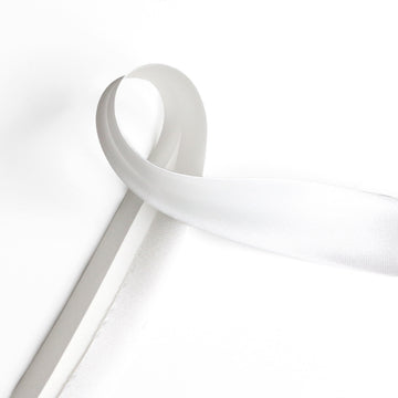 Satin Bias Binding - Off-White/Ivory - sold by the metre