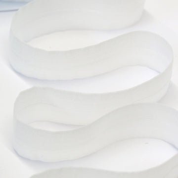 24mm Mouselline Fold Over Elastic - Natural/Off White