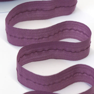 24mm Mouselline Fold Over Elastic - Purple