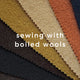 Sewing With Boiled Wool Class - Sydney