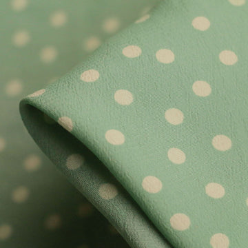 Spot On Sage Viscose Crepe