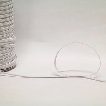 *Braided Elastic (3mm) - White