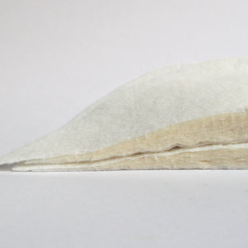 THICKER WHITE DIMPLY SHOULDER PADS CREAM INSIDE