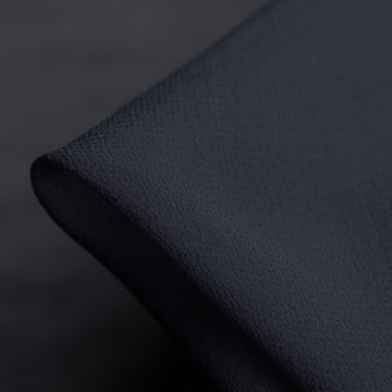 French Navy Silk Georgette