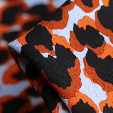 Leopardo Cielo Viscose Crepe