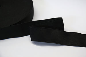 *Knitted Non-Roll Elastic (38mm) - Black