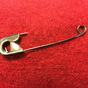 Shiny Nickle Jumbo Pin 7.5cm (3")