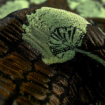 Faconne Bronze/Green Jacquard