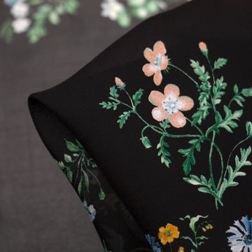 Midnight Delivery Silk Georgette