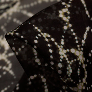 Black Static Chiffon