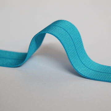 18mm Stretch Fold-Over Binding - Turquoise