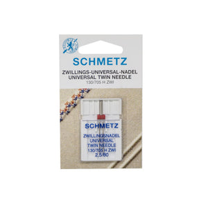 Schmetz Needles - Universal Twin Needle - 2.5mm